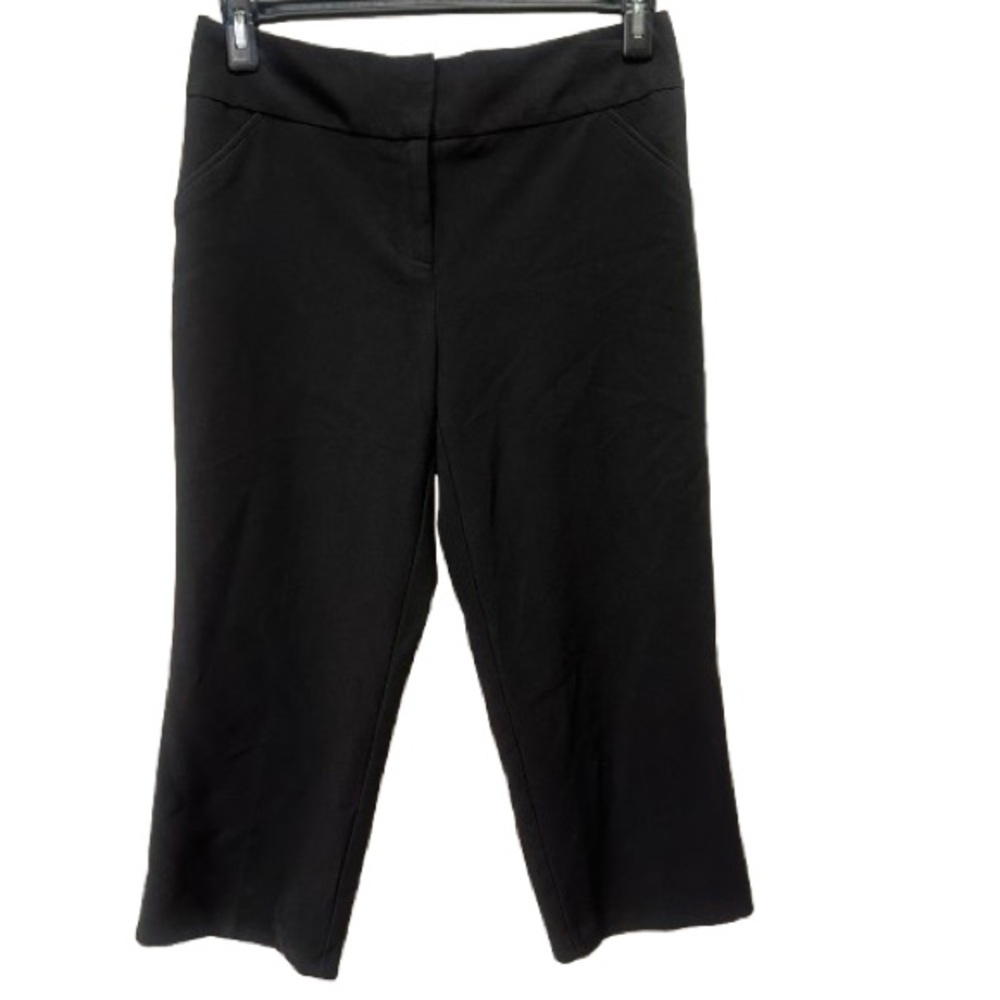 Nicole Miller New York Black Cropped Dress Pants Women’s Size 6